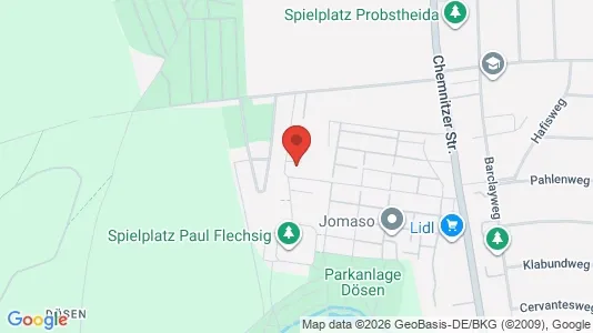 Apartments for rent i Leipzig - kort over placeringen