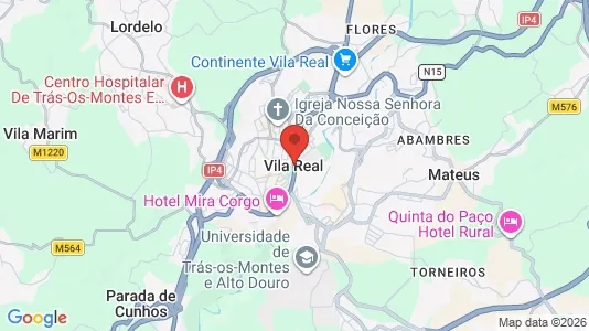 Apartments for rent i Vila Real - kort over placeringen