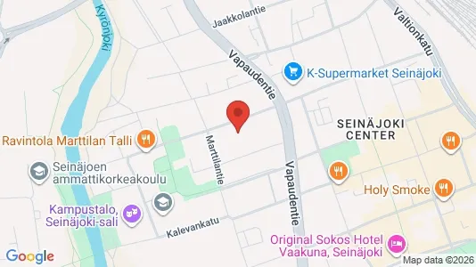 Apartments for rent i Seinäjoki - kort over placeringen
