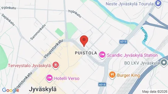 Apartments for rent i Jyväskylä - kort over placeringen