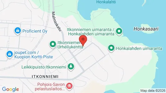Apartments for rent i Kuopio - kort over placeringen