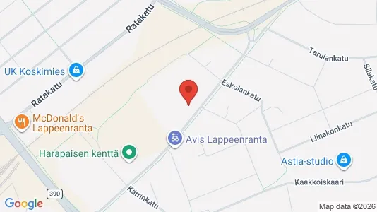 Apartments for rent i Lappeenranta - kort over placeringen