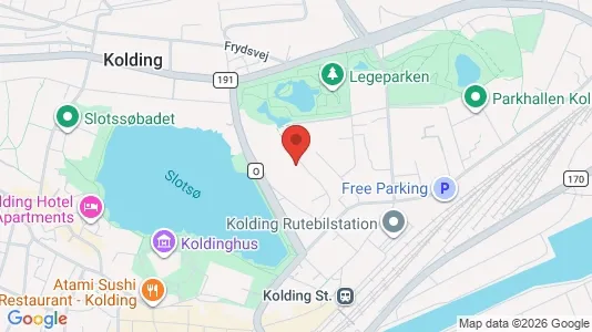 Apartments for rent i Kolding - kort over placeringen
