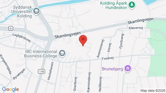 Apartments for rent i Kolding - kort over placeringen