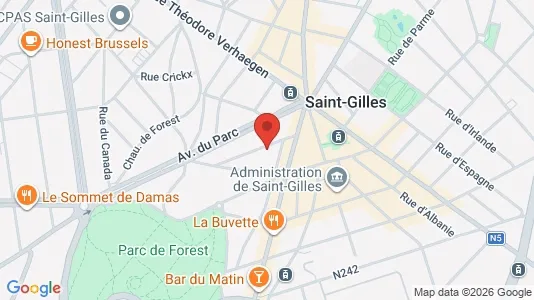 Apartments for rent i Brussels Sint-Gillis - kort over placeringen