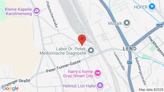 Apartments for rent i Graz - kort over placeringen