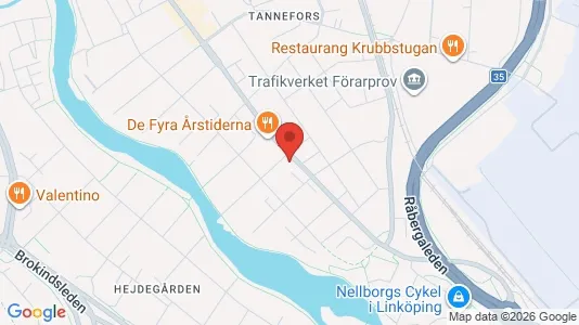 Apartments for rent i Linköping - kort over placeringen