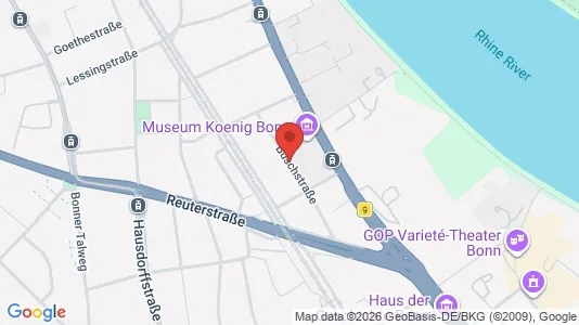 Apartments for rent i Bonn - kort over placeringen
