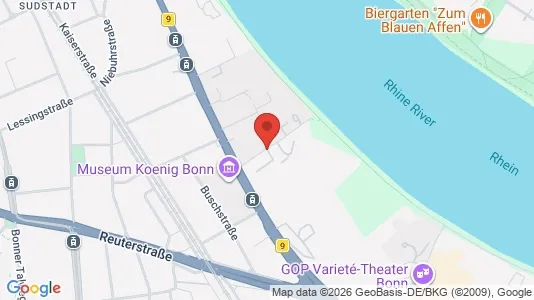 Apartments for rent i Bonn - kort over placeringen