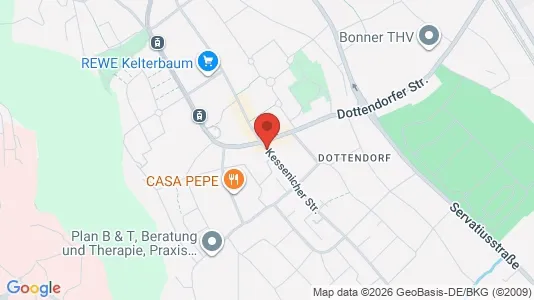 Apartments for rent i Bonn - kort over placeringen