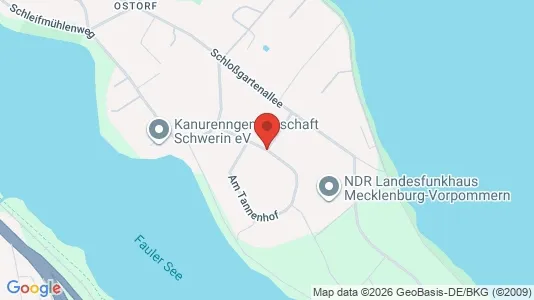 Apartments for rent i Schwerin - kort over placeringen