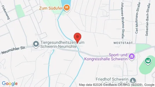 Apartments for rent i Schwerin - kort over placeringen
