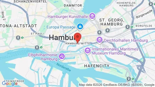 Houses for rent i Hamburg Mitte - kort over placeringen