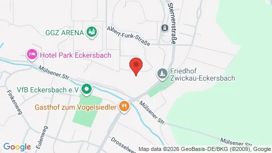 Apartments for rent i Zwickau - kort over placeringen