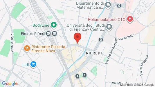 Apartments for rent i Florence - kort over placeringen