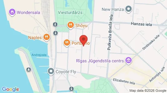 Apartments for rent i Riga Centrs - kort over placeringen