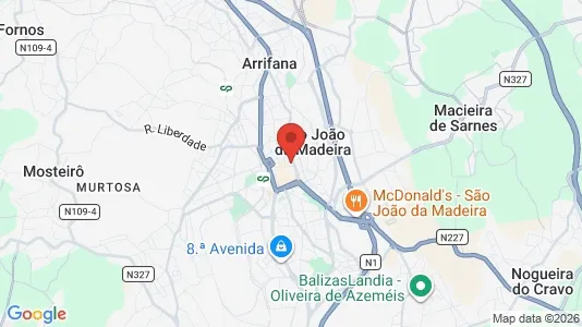 Apartments for rent i São João da Madeira - kort over placeringen
