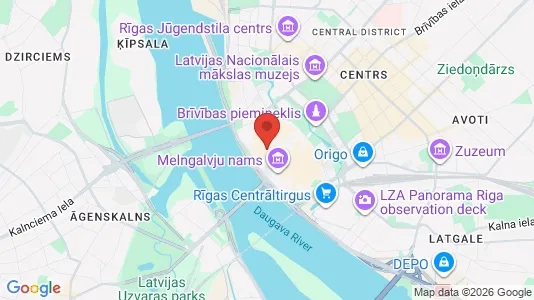 Apartments for rent i Riga Vecrīga - kort over placeringen