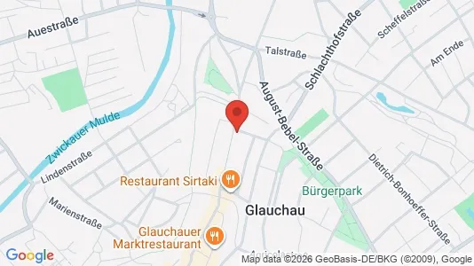 Apartments for rent i Zwickau - kort over placeringen