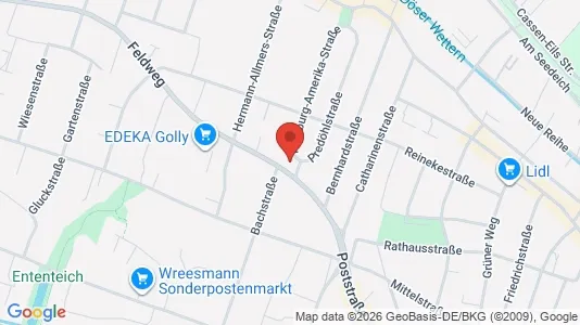 Apartments for rent i Cuxhaven - kort over placeringen