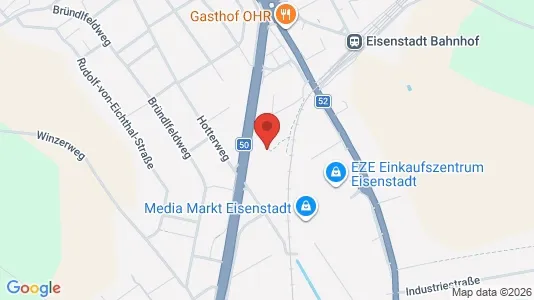 Apartments for rent i Eisenstadt - kort over placeringen