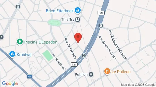 Apartments for rent in Brussels Etterbeek - Photo from Google Street View