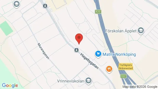 Apartments for rent i Norrköping - kort over placeringen