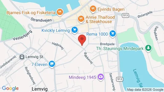 Apartments for rent i Lemvig - kort over placeringen
