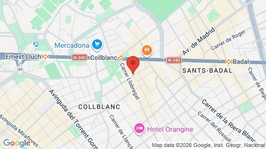 Apartments for rent i L'Hospitalet de Llobregat - kort over placeringen