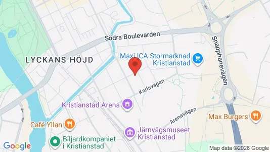 Apartments for rent i Kristianstad - kort over placeringen