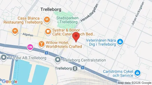 Apartments for rent i Trelleborg - kort over placeringen