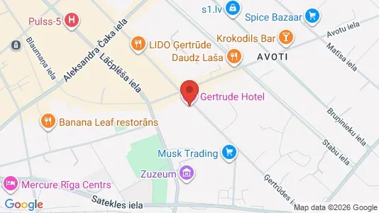 Apartments for rent i Riga Avoti - kort over placeringen