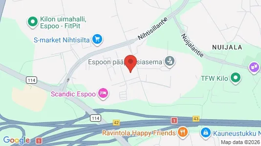 Apartments for rent i Espoo - kort over placeringen