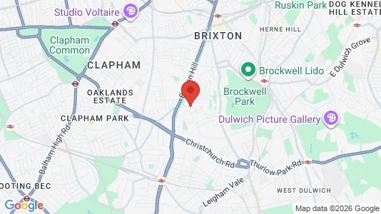 Houses for rent i London SW2 - kort over placeringen