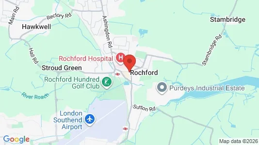 Houses for rent i Rochford - Essex - kort over placeringen