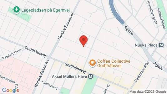 Rooms for rent i Frederiksberg - kort over placeringen