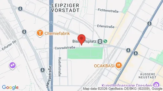 Apartments for rent i Dresden - kort over placeringen