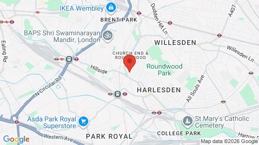 Apartments for rent i London NW10 - kort over placeringen