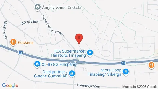 Apartments for rent i Finspång - kort over placeringen
