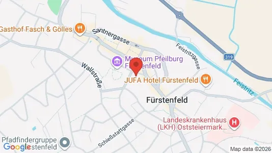 Apartments for rent i Fürstenfeld - kort over placeringen