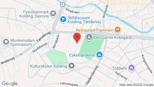 Apartments for rent i Kolding - kort over placeringen