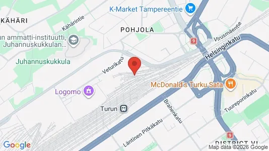 Apartments for rent i Turku - kort over placeringen