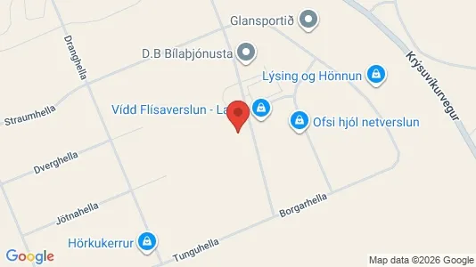Apartments for rent i Hafnarfjörður - kort over placeringen