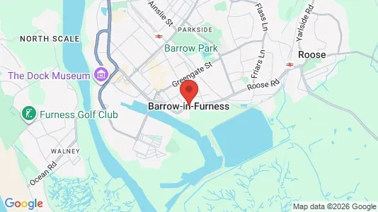 Apartments for rent i Barrow-in-Furness - Cumbria - kort over placeringen