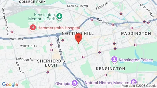 Houses for rent i London W11 - kort over placeringen