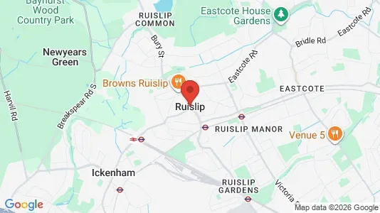 Houses for rent i Ruislip - Middlesex - kort over placeringen