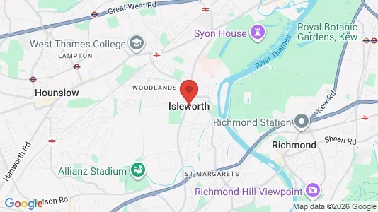 Rooms for rent i Isleworth - Middlesex - kort over placeringen