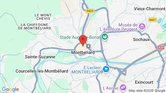 Apartments for rent in Montbéliard - Photo from Google Street View