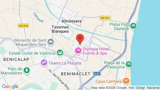 Apartments for rent in Alboraya - Photo from Google Street View
