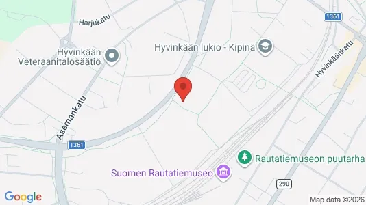 Apartments for rent i Hyvinkää - kort over placeringen